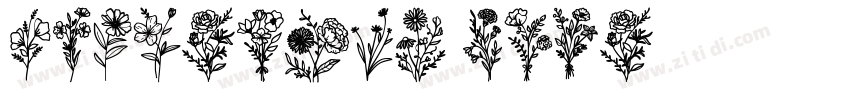 flowering cute字体转换